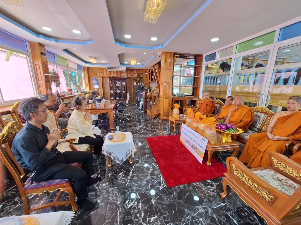 PSP มอบเงินสนับสนุนสร้างกุฏิทรงไทย ณ วัดชีผ้าขาว จังหวัดสมุทรสาครส่งเสริมวัฒนธรรมควบคู่กับการอนุรักษ์ศิลปวัฒนธรรมเพื่อเป็นศูนย์กลางของชุมชน