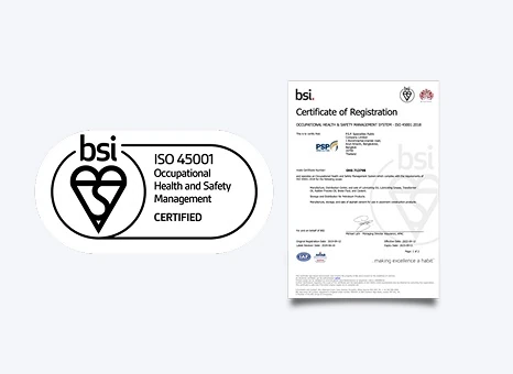 ISO 45001 : 2018 :การรับรองความปลอดภัยอาชีวอนามัยและสภาพแวดล้อมในการทำงาน